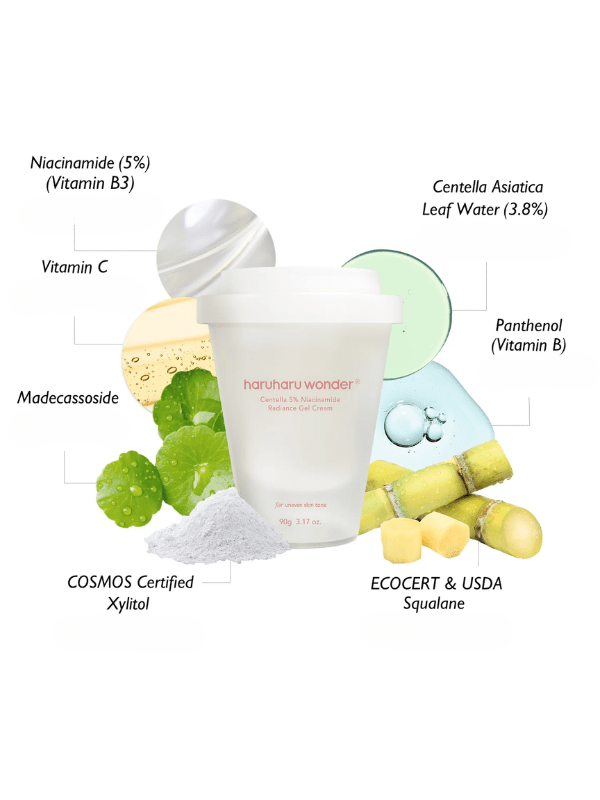 HARUHARU WONDER Centella 5% Niacinamide Radiance Gel Cream 90g Cream 4