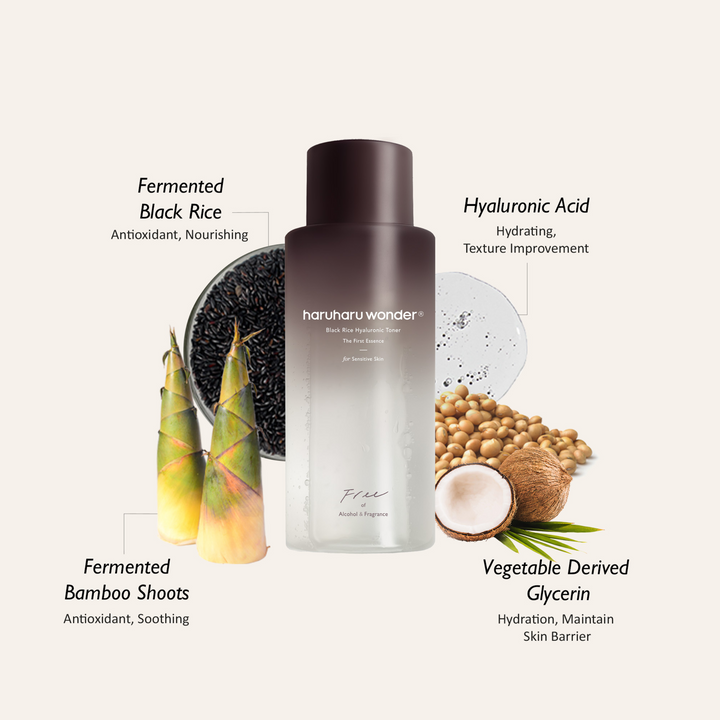 haruharu wonder Black Rice Hyaluronic Toner Fermented Black Rice Extract 300ml