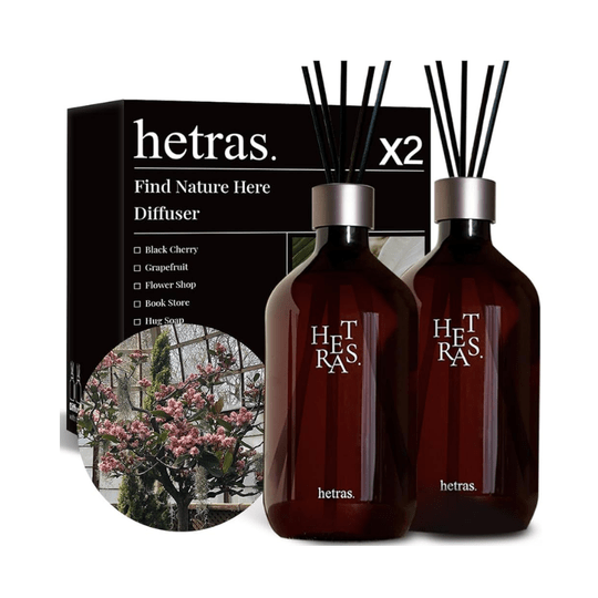 HETRAS Premium Reed Diffuser Set 500ml*2 Health & Beauty 5