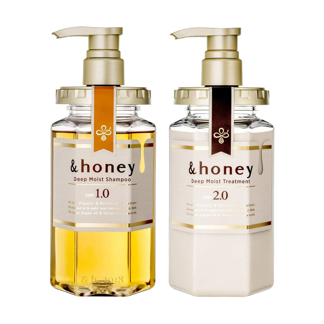 &HONEY Deep Moist Shampoo 1.0 440ml & Treatment 2.0 445ml Health & Beauty 1