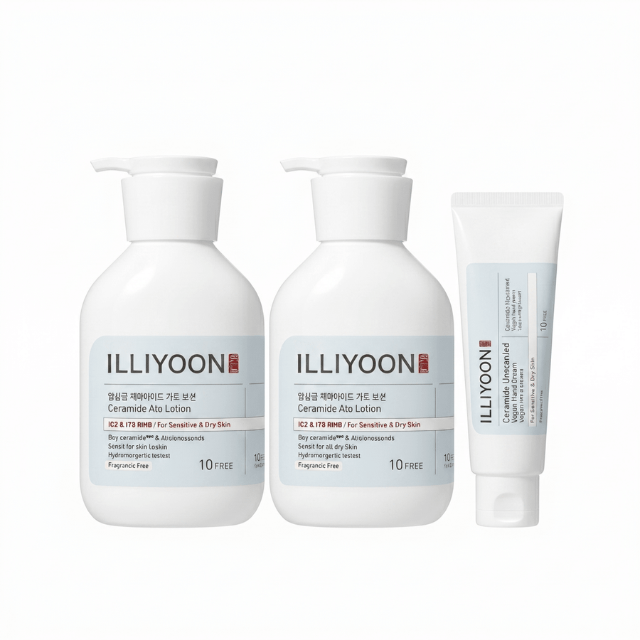 ILLIYOON Ceramide Ato Lotion & Hand Cream Set 1