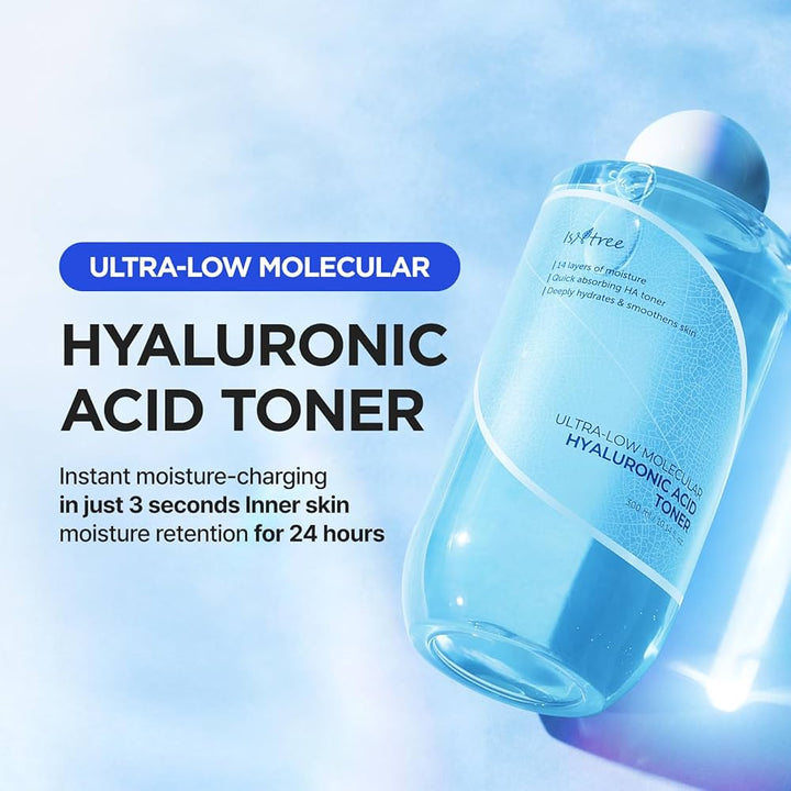 ISNTREE Ultra - Low Molecular Hyaluronic Acid Toner 300ml Toner & Essence 3