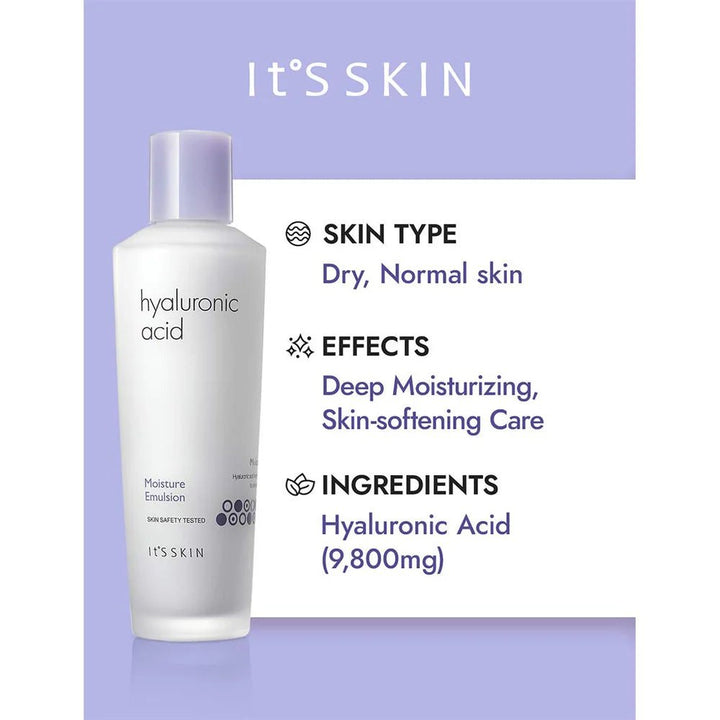 IT'S SKIN Hyaluronic Acid Moisture Emulsion 150ml Health & Beauty oceanbuy beauty markham toronto free ship USA asian korean skincare