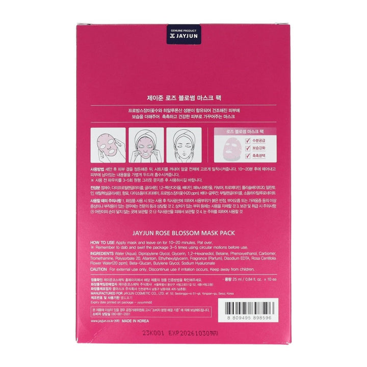 JAYJUN Rose Blossom Mask Sheet 10 sheets Mask Pack 3