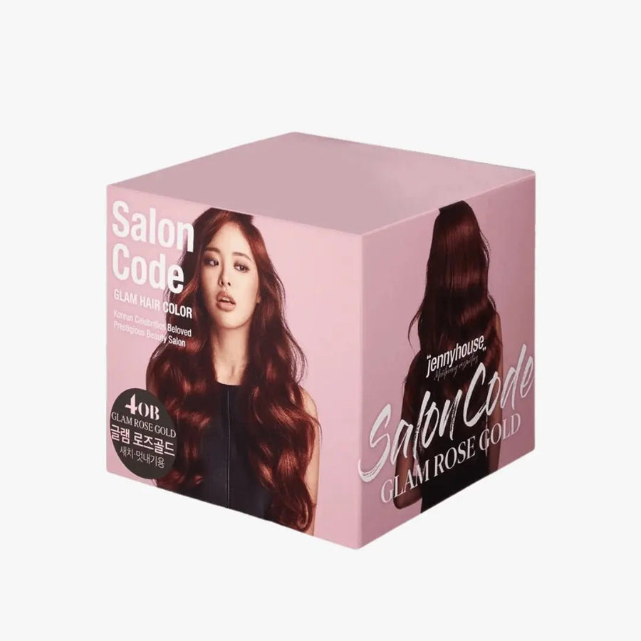 JENNYHOUSE Salon Code Glam Hair Color Glam Rose Gold 70ml x 2 Hair Color 1