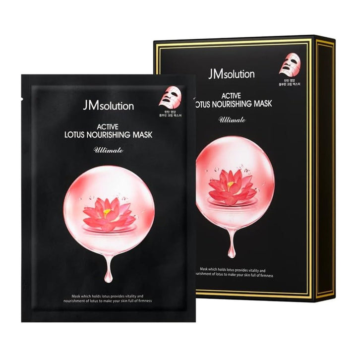 JM SOLUTION Active Lotus Nourishing Mask Ultimate 10Pcs Health & Beauty oceanbuy.ca markham toronto free ship USA asian korean skincare