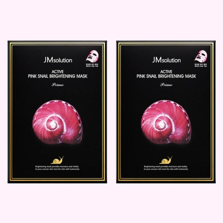 JM SOLUTION Active Pink Snail Brightening Mask Prime 10Pcs (2 Box) Health & Beauty oceanbuy.ca markham toronto free ship USA asian korean skincare