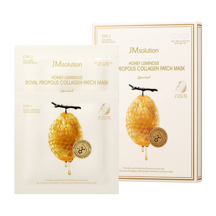 JM SOLUTION Honey Luminous Royal Propolis Collagen Patch Mask 5Pcs Health & Beauty oceanbuy.ca markham toronto free ship USA asian korean skincare