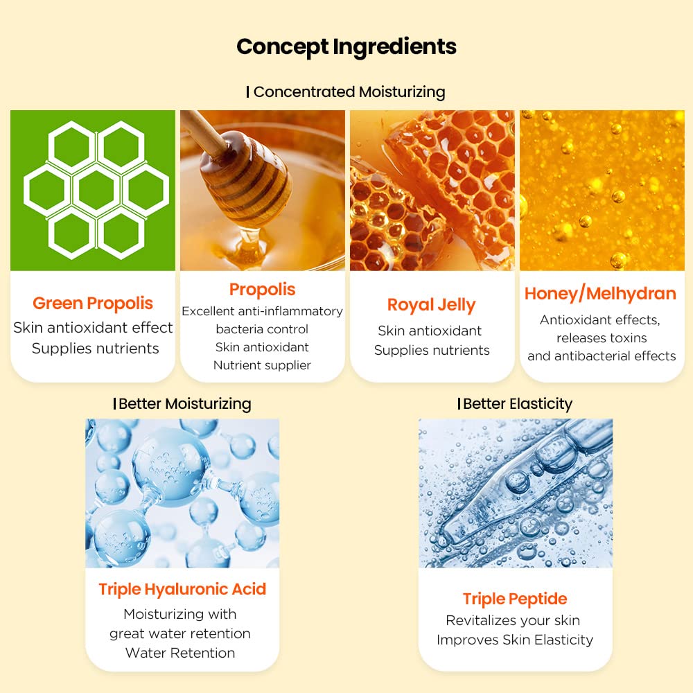 JM SOLUTION Honey Luminous Royal Propolis Collagen Patch Mask 5Pcs Health & Beauty oceanbuy.ca markham toronto free ship USA asian korean skincare