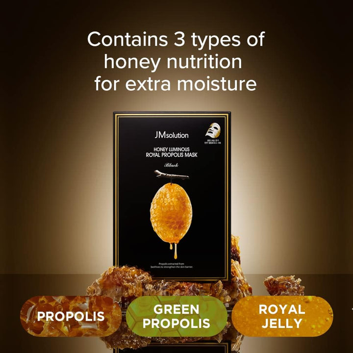 JM SOLUTION Honey Luminous Royal Propolis Mask 10Pcs Health & Beauty oceanbuy beauty markham toronto free ship USA asian korean skincare