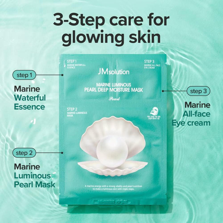 JM SOLUTION Marine Luminous Pearl Deep Moisture Mask 10Pcs Health & Beauty oceanbuy beauty markham toronto free ship USA asian korean skincare