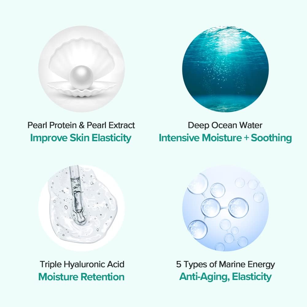 JM Solution Marine Luminous Pearl Deep Moisture Mask 10pcs