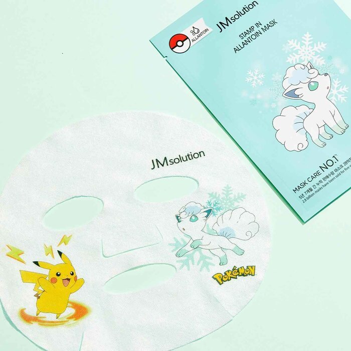 JM SOLUTION x POKEMON Stamp In Allantoin Facial Mask 10Pcs