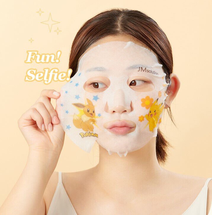 JM SOLUTION x POKEMON Stamp In Galactomyces Facial Mask 10Pcs