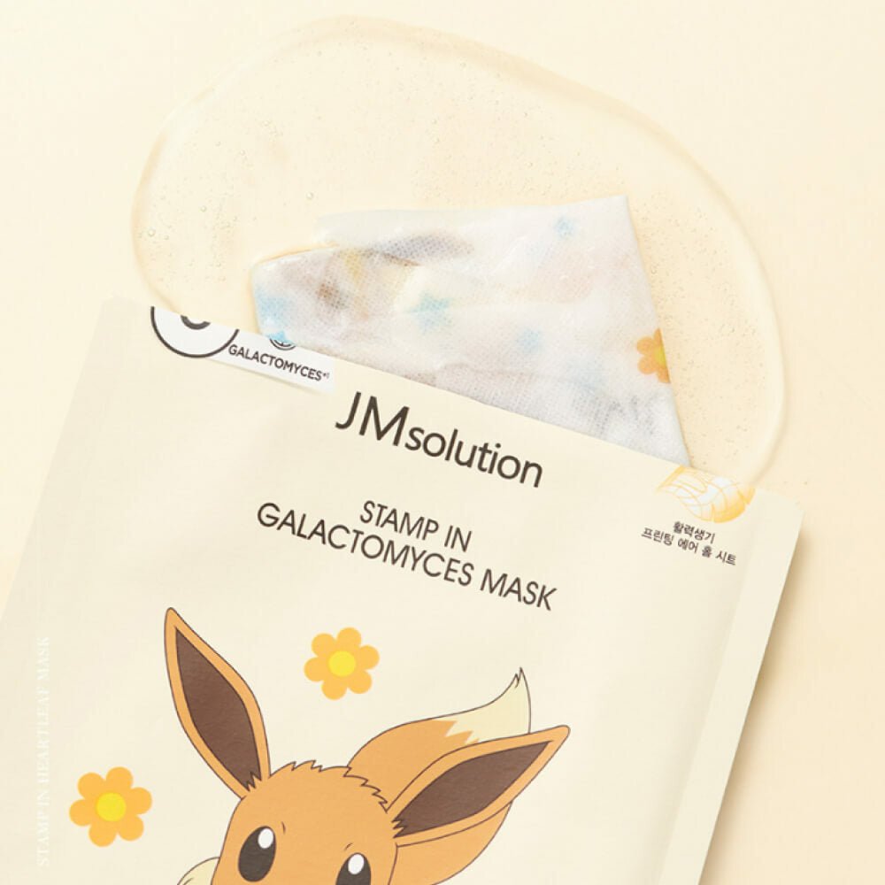 JM SOLUTION x POKEMON Stamp In Galactomyces Facial Mask 10Pcs