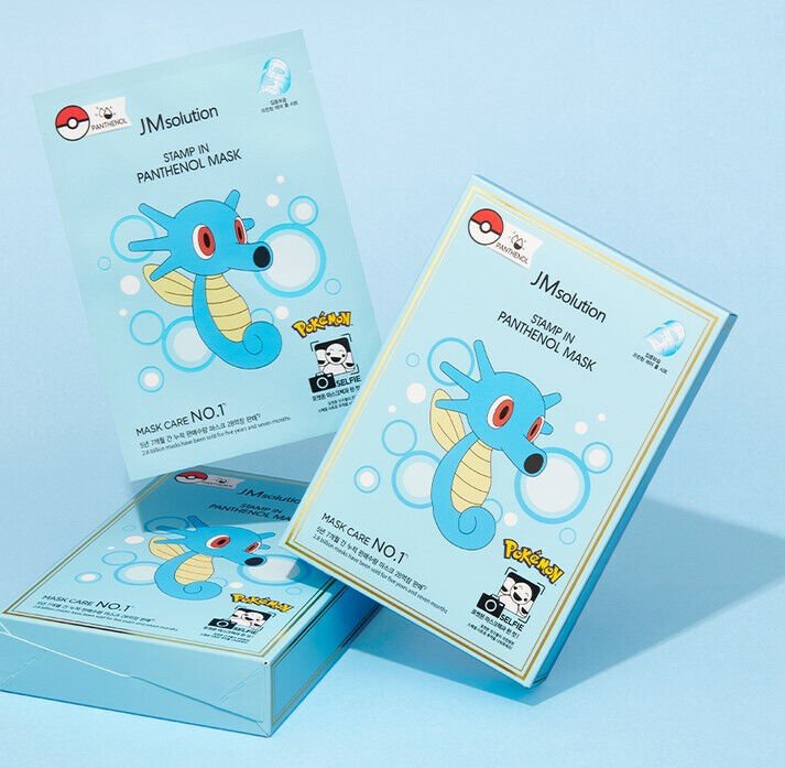 JM SOLUTION x POKEMON Stamp In Panthenol Facial Mask 10Pcs Health & Beauty oceanbuy.ca markham toronto free ship USA asian korean skincare