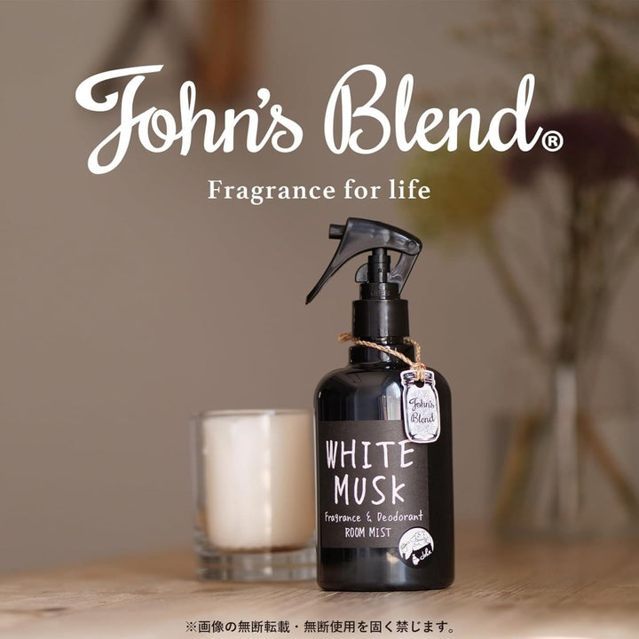 JOHN'S BLEND Fragrance and Deodorant Room Mist 280ml - White Musk Home & Garden oceanbuy beauty markham toronto free ship USA asian korean skincare
