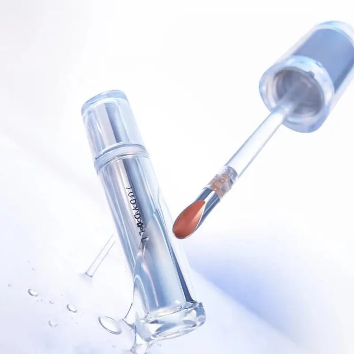 JUDYDOLL Ice Watery Lip Gloss, Long Lasting Hydrating Gloss, 2.4 g