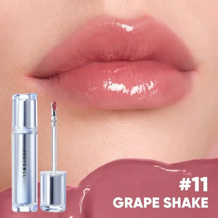 JUDYDOLL Ice Watery Lip Gloss, Long Lasting Hydrating Gloss, 2.4 g