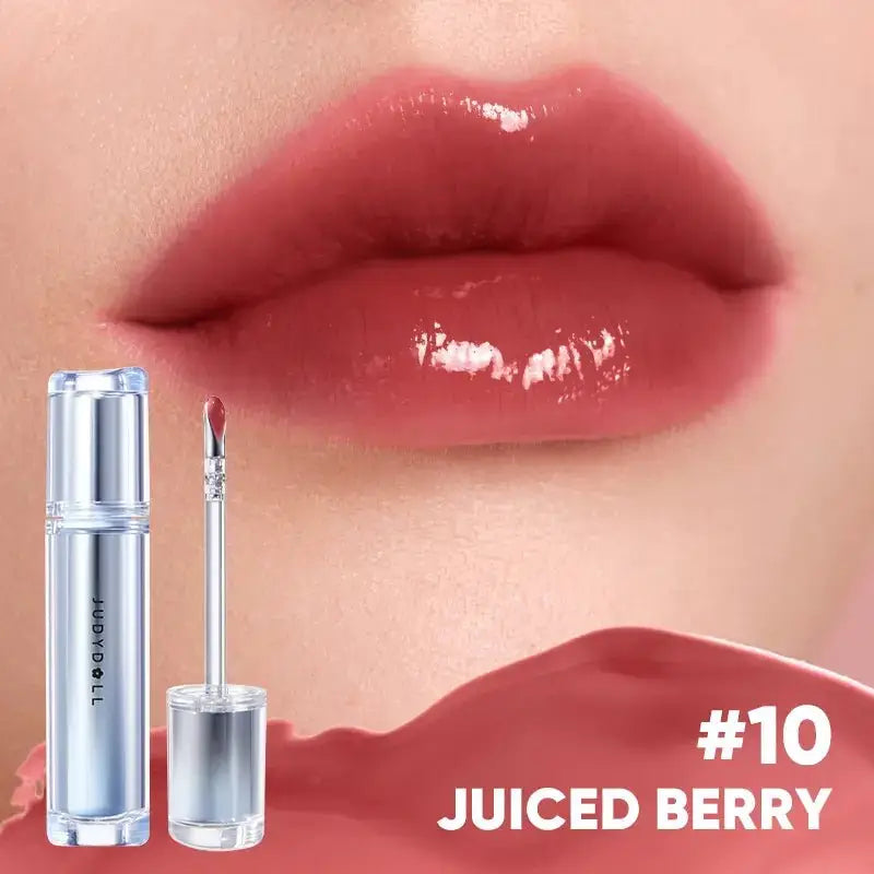 JUDYDOLL Ice Watery Lip Gloss, Long Lasting Hydrating Gloss, 2.4 g