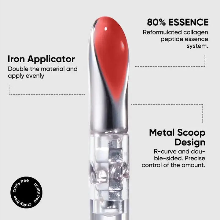 JUDYDOLL Ice Watery Lip Gloss, Long Lasting Hydrating Gloss, 2.4 g