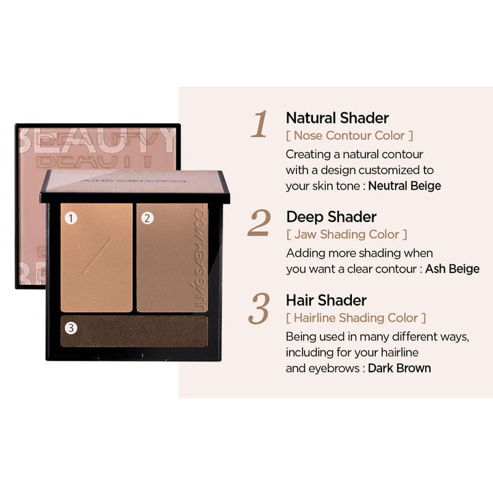 JUNG SAEM MOOL Artist Face Palette Contour Highlight Blush 16g