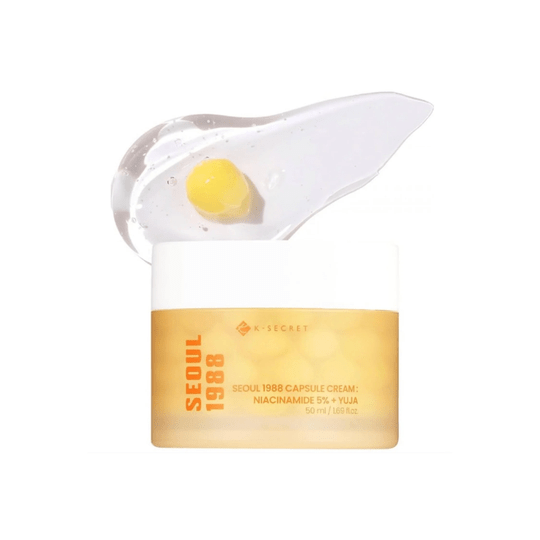 K-SECRET SEOUL 1988 Capsule Cream : Niacinamide 5% + Yuja 50ml Serum & Ampoule 1