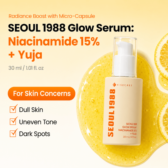 K-SECRET SEOUL 1988 Glow Serum : Niacinamide 15% + Yuja 30ml Serum & Ampoule 3