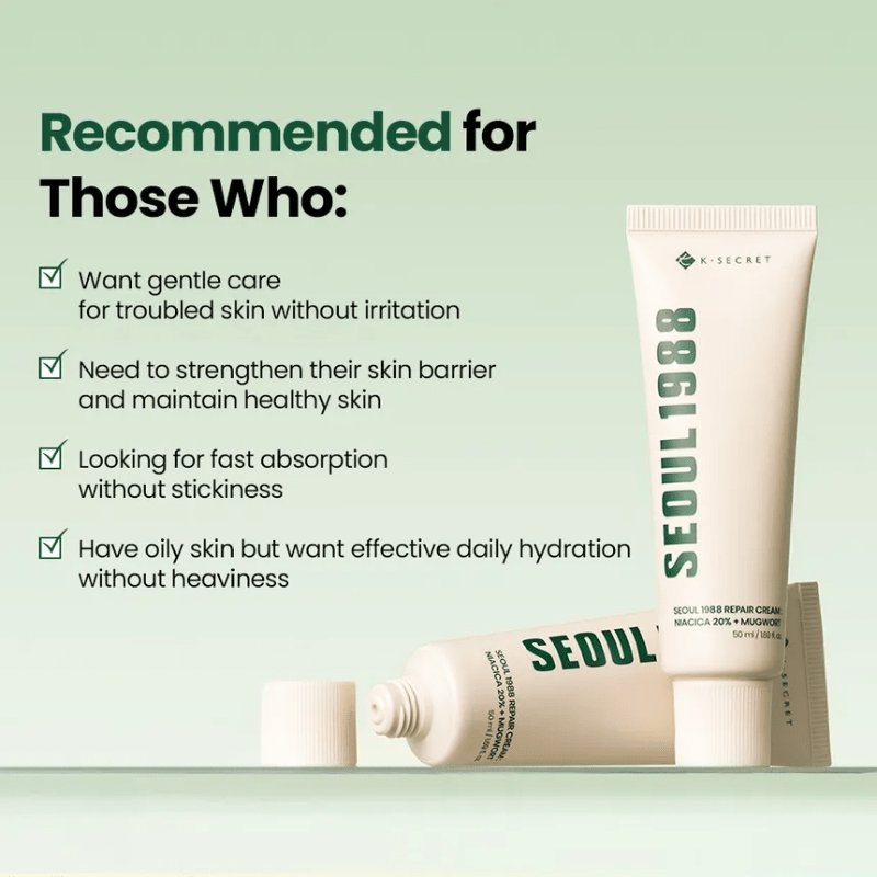 K-SECRET SEOUL 1988 Repair Cream Niacica 20 Mugwort 50g Cream 3