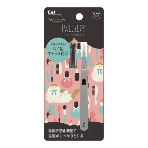 KAI Nyammy Nyarming Tweezer 1pc Skin Care Tool 1