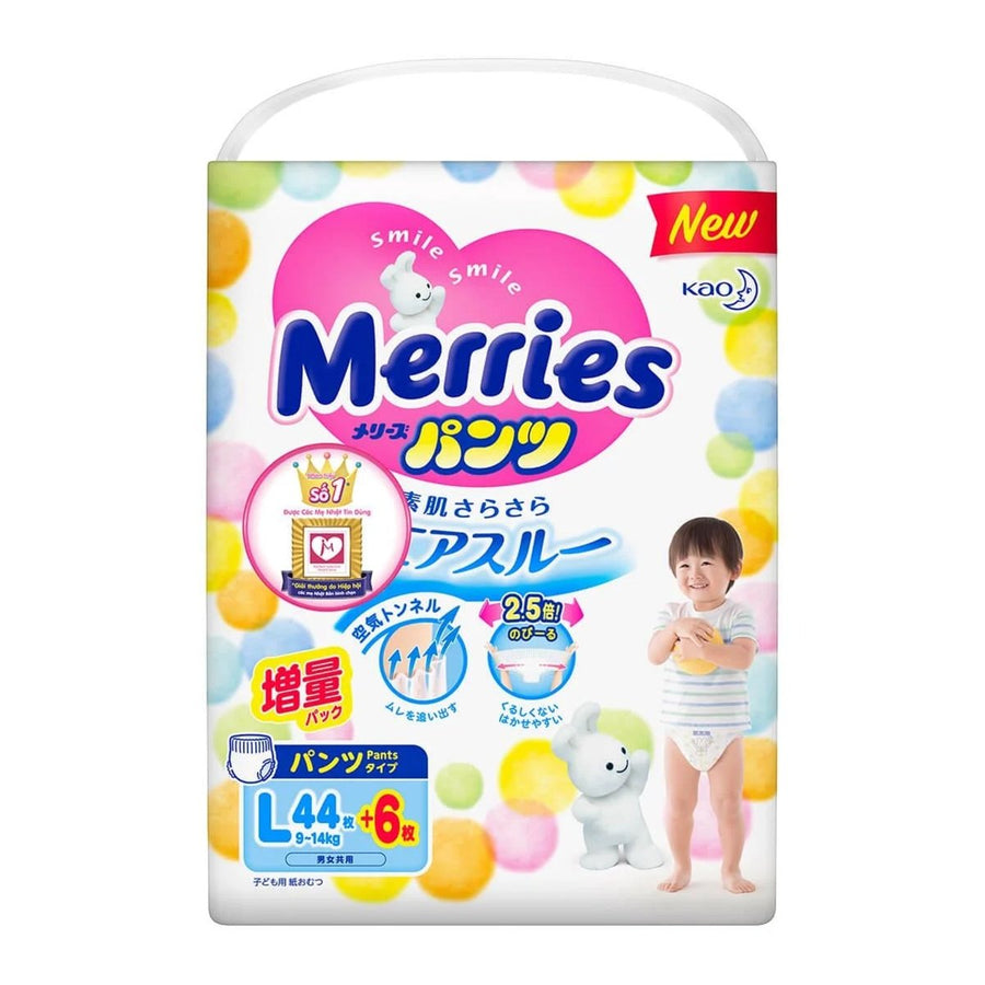 KAO Merries Baby Diaper Pants Type No Tape Size L (9 - 14Kg) 44+6Pcs Baby & Toddler oceanbuy.ca markham toronto free ship USA asian korean skincare