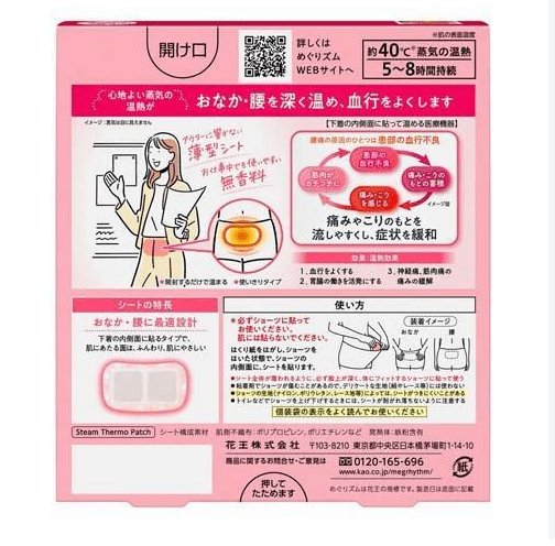 KAO Steam Heating Sheet Inside Underwear 5pcs 2