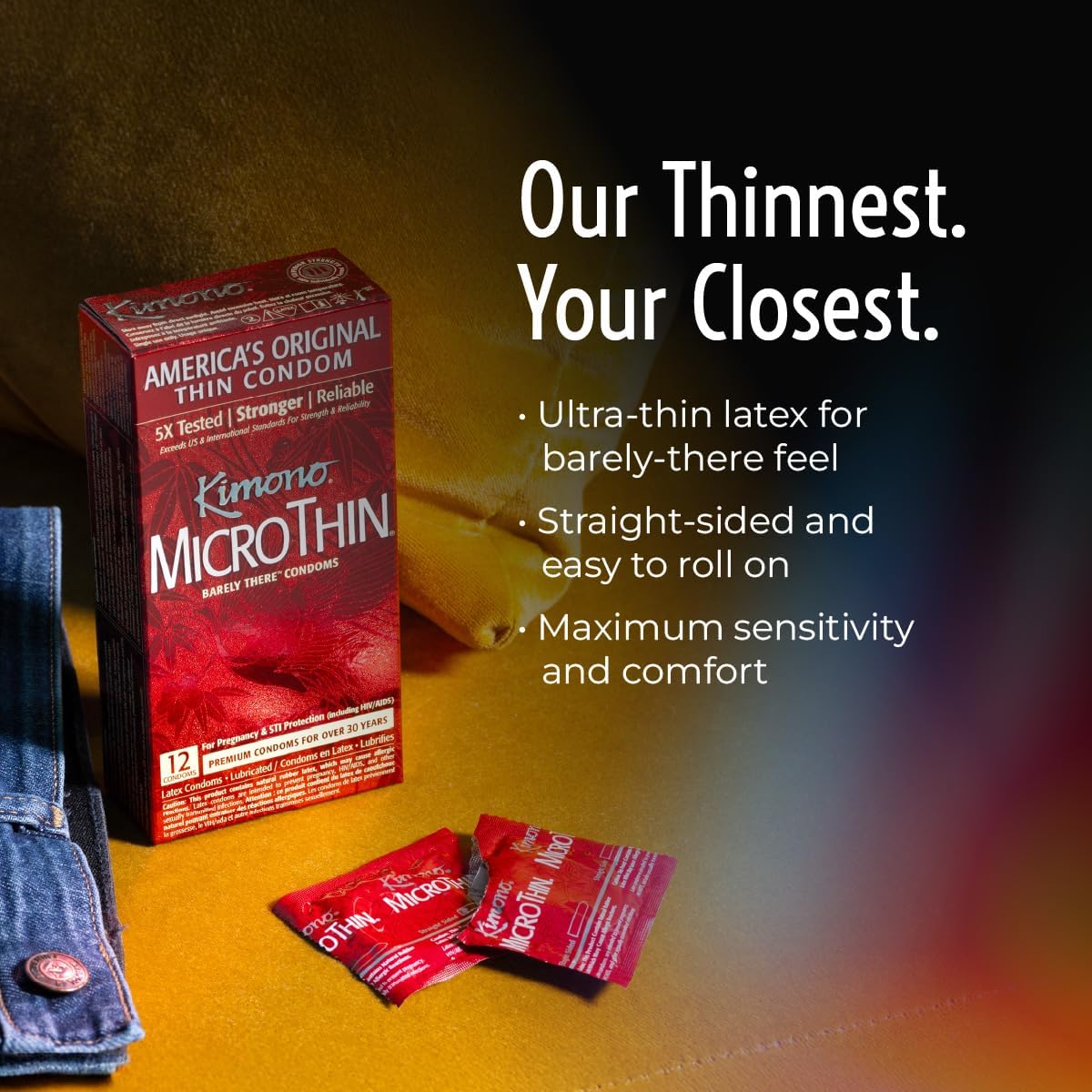 KIMONO SAGAMI Mirco Thin Condoms 12Pcs