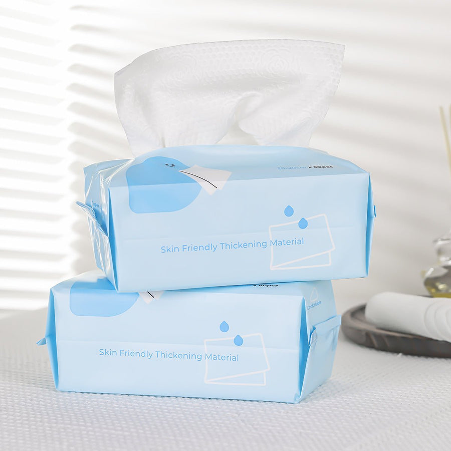 KIOKII Disposable Facial Cleansing Towel 60pcs Skin Care Tool 1