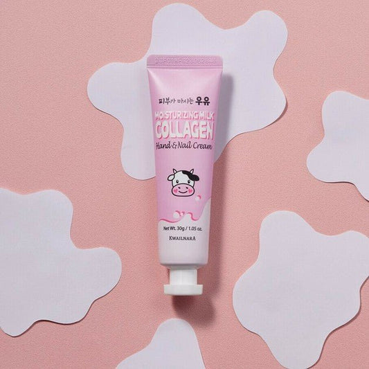 KWAILNARA Moisturizing Milk Collagen Hand & Nail Cream 30g Hand Cream oceanbuy beauty markham toronto free ship USA asian korean skincare