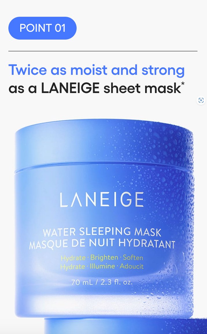 LANEIGE Water Sleeping Mask EX 70mlHealth & Beauty oceanbuy.ca markham toronto free ship USA asian korean skincare