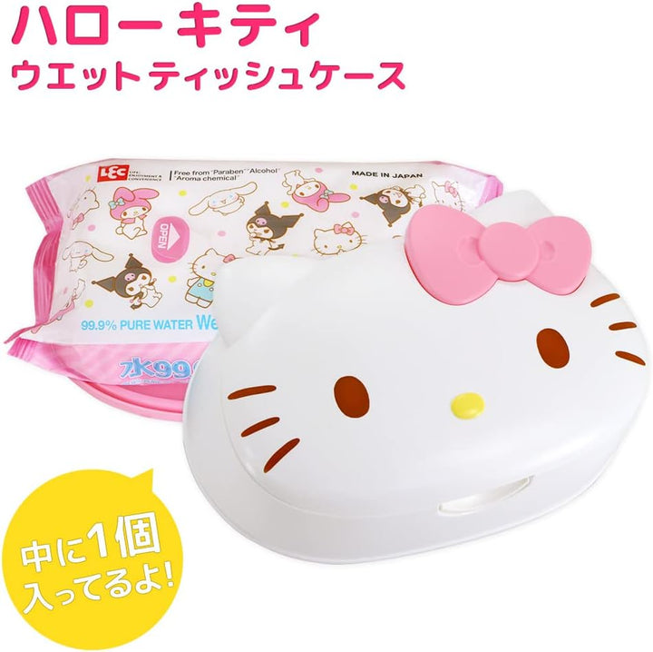 LEC Hello Kitty Wet Tissue with Reusable Box 240 Sheets Health & Beauty oceanbuy.ca markham toronto free ship USA asian korean skincare