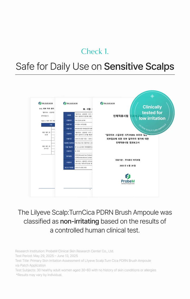 LILYEVE Scalp Turn Cica PDRN Brush Ampoule 100ml