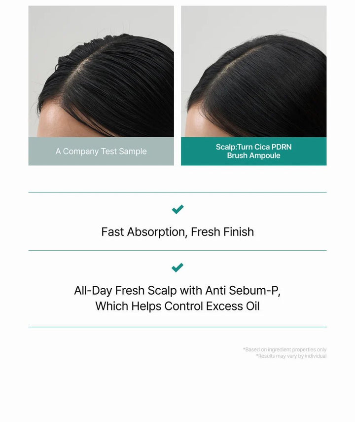 LILYEVE Scalp Turn Cica PDRN Brush Ampoule 100ml Hair 13