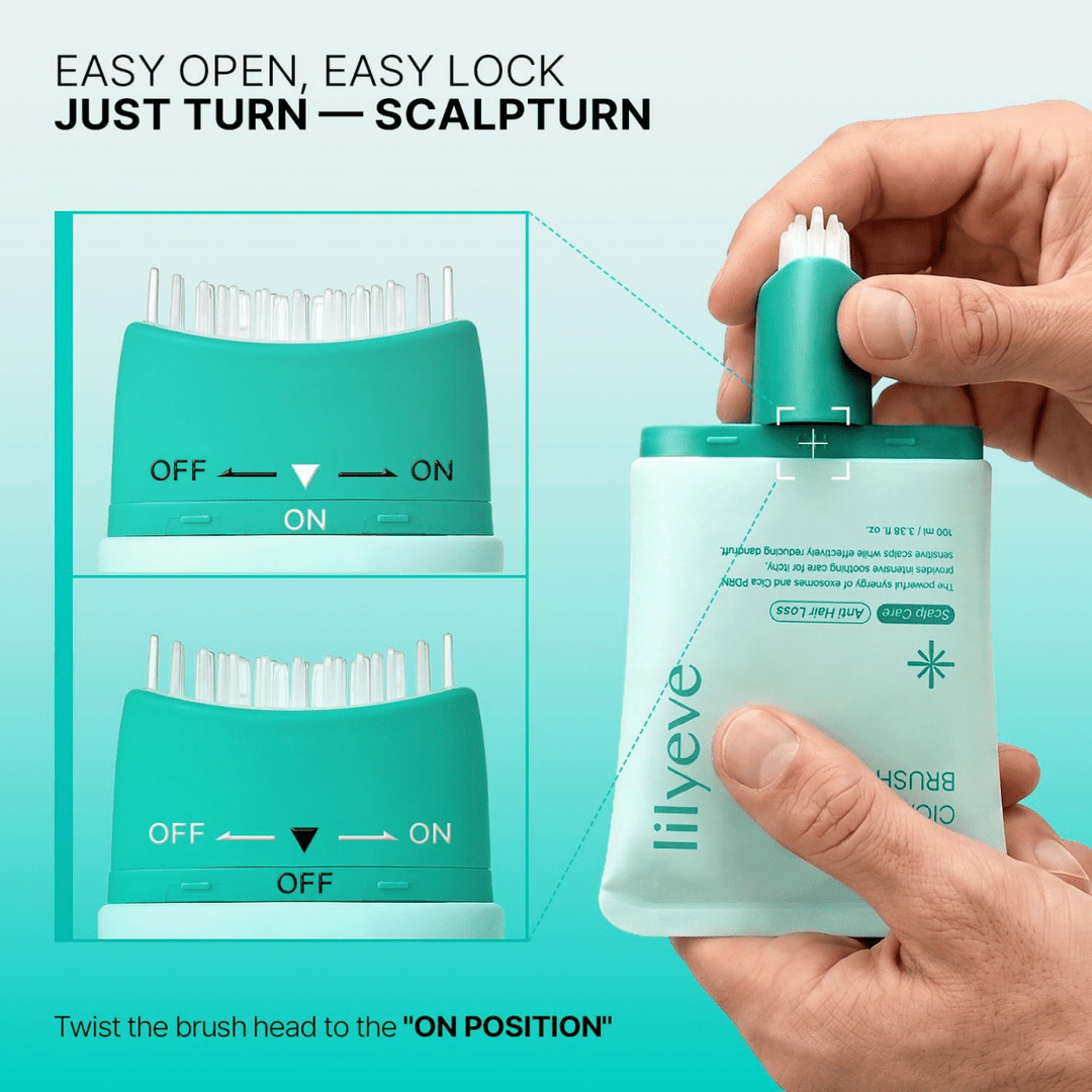 LILYEVE Scalp Turn Cica PDRN Brush Ampoule 100ml Hair 9