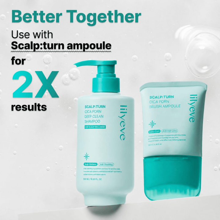 LILYEVE ScalpTurn Cica PDRN Deep Clean Shampoo 500ml Hair 7