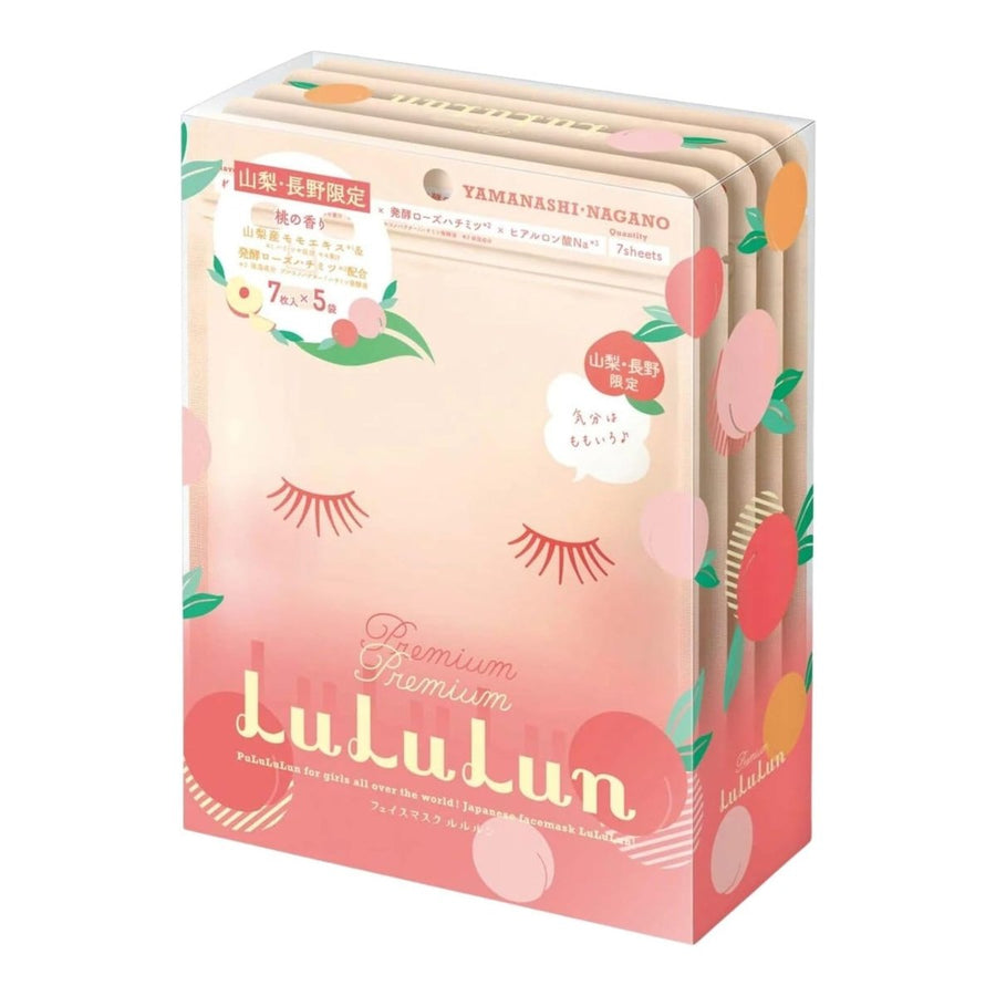 LULULUN Premium Sheet Mask Yamanashi Peach 7 Sheets*5 Bags Health & Beauty oceanbuy beauty markham toronto free ship USA asian korean skincare