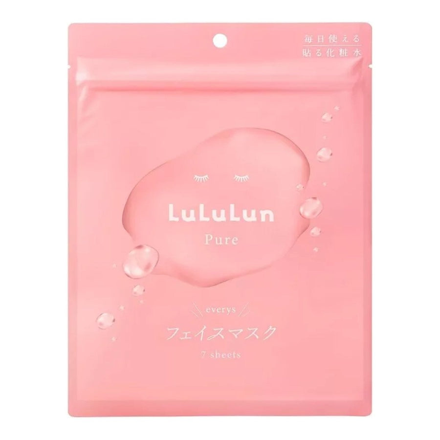 LULULUN Pure Pink Everys Daily Face Mask 7 Sheets Health & Beauty oceanbuy beauty markham toronto free ship USA asian korean skincare