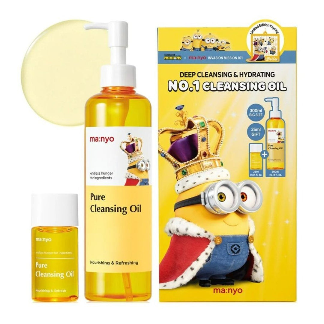 MANYO X MINIONS Pure Cleansing Oil Set 300ml+25ml Health & Beauty oceanbuy.ca markham toronto free ship USA asian korean skincare