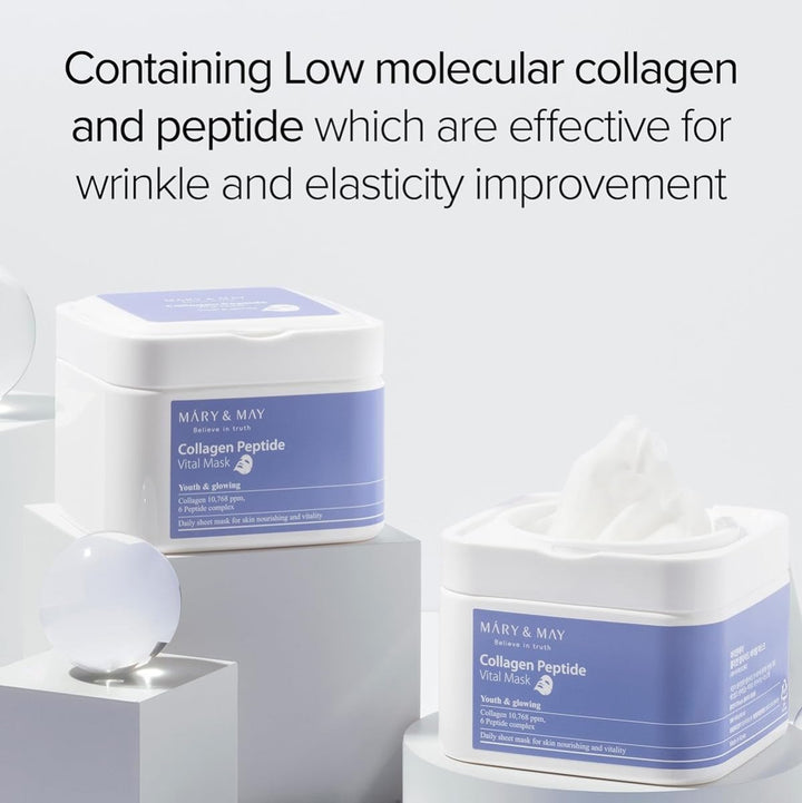 MARY & MAY Collagen Peptide Vital Mask 30Pcs Health & Beauty 5