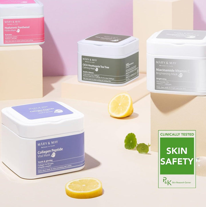 MARY & MAY Collagen Peptide Vital Mask 30Pcs Health & Beauty 8