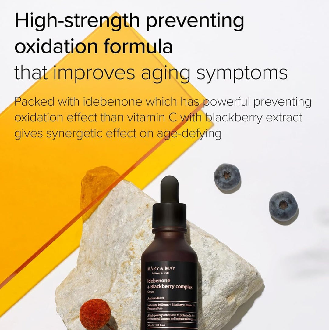 MARY & MAY Idebenone Blackberry Complex Serum 30ml Health & Beauty 4