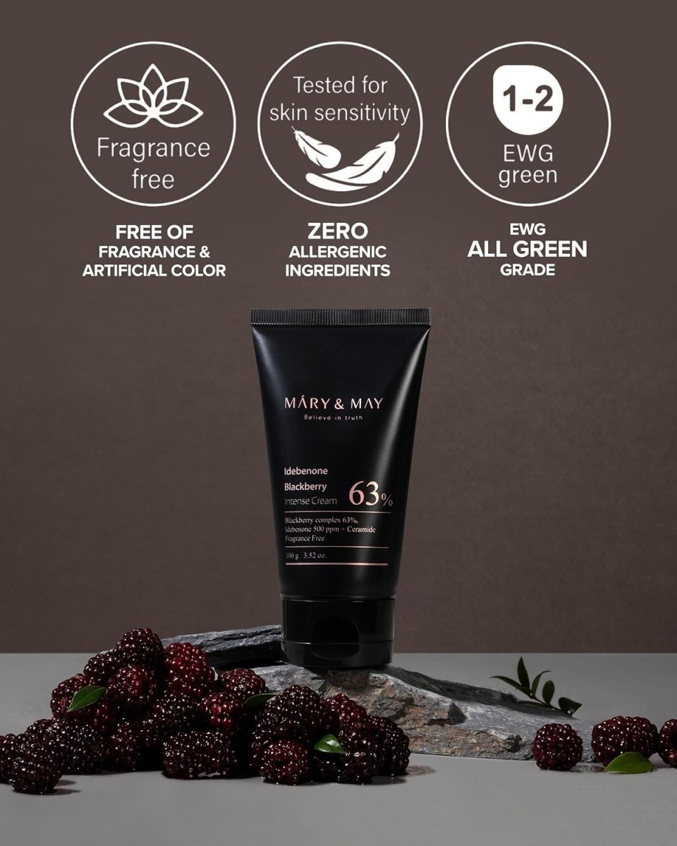 MARY & MAY Idebenone Blackberry Intense Cream 100g 5