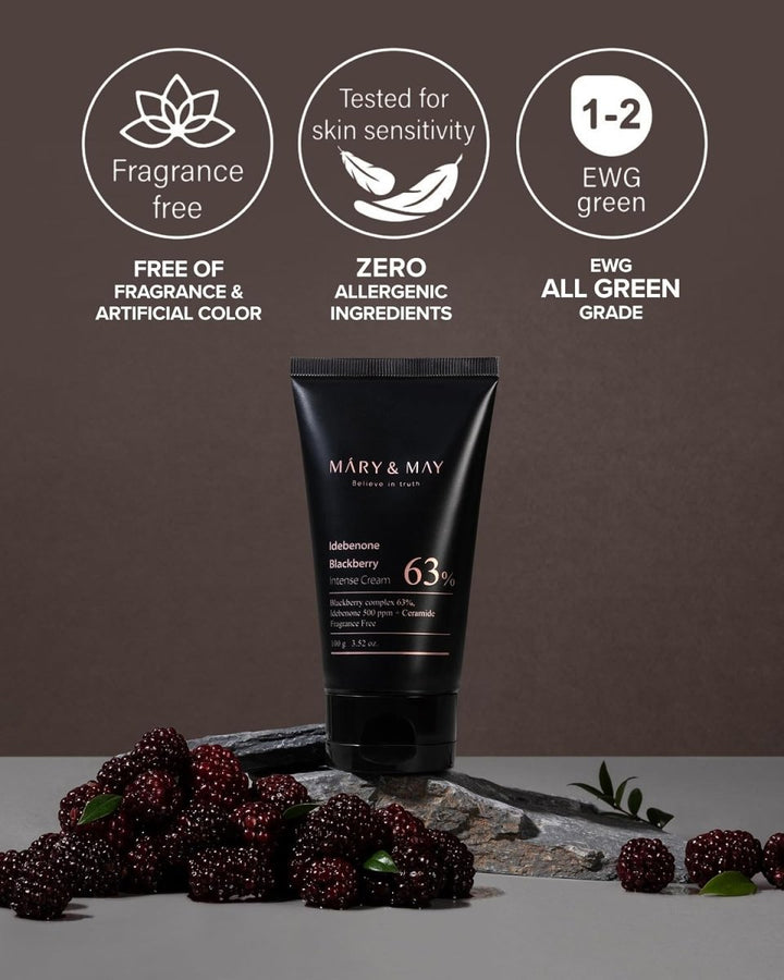 MARY & MAY Idebenone Blackberry Intense Cream 100g 5