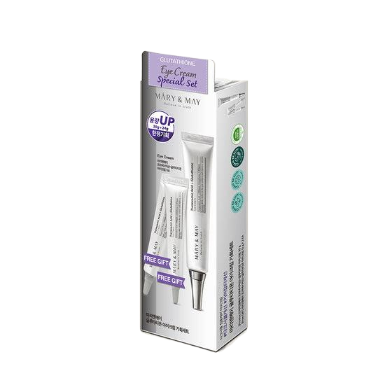 [Mary&May] Glutathione Eye Cream Special Set (30g+12g x2) antiwrinkle, BLACK FRIDAY, Blemish, collagen, combination, cream, dullness, eye, fine lines, Glutathione, mary, may, NEW, new year deal, niacinamide, skincare, vitamin c, vitaminC, Wrinkle, SKIN CARE, Eye Care, Eye Creams & Serums